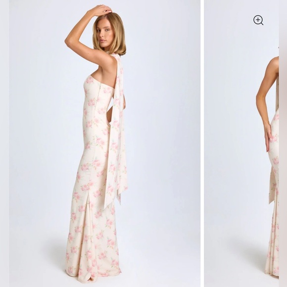 Oh Polly Cream Strapless Bodycon Dress - Picture 14 of 14